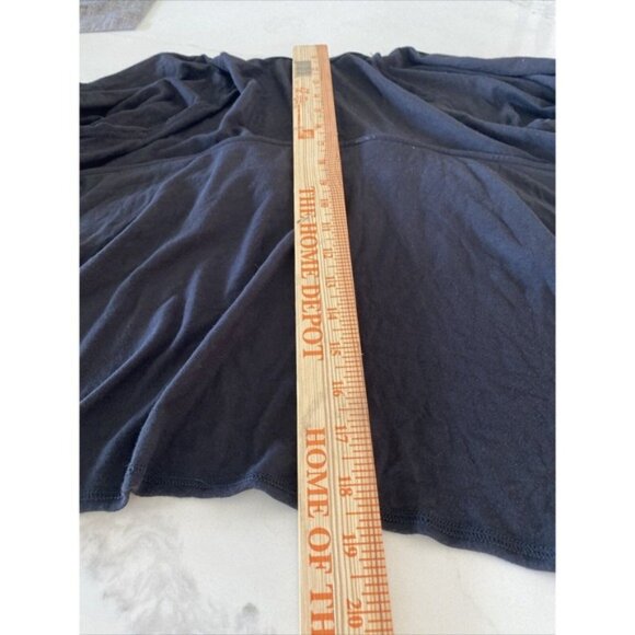 PrAna Cardigan Cascade Waterfall Open Front Sweater Organic Cotton Black Sz M - Picture 9 of 9